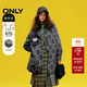 ONLY冬季雙面呢燈籠袖寬松格紋毛呢外套女|12446T007 H09 字母棋盤(pán)格 M (165) 84A