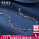 牧笛（MUDI） 18k金手鏈女轉運珠手鏈圓珠簡(jiǎn)約幸運珠手鏈情人禮物送騏驥紅女友 轉運珠手鏈【18K玫瑰金】