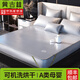 黃古林冰絲涼席a類(lèi)母嬰床單床墊可機洗床笠雙人夏天專(zhuān)用可折疊涼感席子 【奢華灰】明條紋| 單床席 1.8米床 200cm*180cm