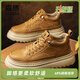 森馬2026秋冬新款男鞋工裝靴厚底增高英倫風(fēng)馬丁靴一腳蹬中幫皮鞋子男 土黃 【升級款】 41 【升級款】