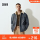 森馬（Semir）牛仔外套男冬棉服25街頭復古做舊仿羊羔毛翻領(lǐng)夾克潮109725108110