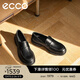 愛(ài)步（ECCO）樂(lè )福鞋男 商務(wù)英倫風(fēng)一腳蹬皮鞋男鞋 都市首爾522324 黑色52232401001 41