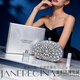 JANEREGINA簡(jiǎn)瑞吉娜輕奢禮服搭配晚宴手提包高端款銀色鑲鉆小包包女新款名媛風(fēng)手拿包 銀色 硬手提+長(cháng)鏈