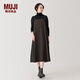 MUJI女式 易干 平紋 吊帶連衣裙 女裝裙子春季 長(cháng)裙 美拉德 棕色 XL (165/92A)