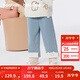 巴拉巴拉balaOne兒童長(cháng)褲女童寶寶直筒牛仔褲加絨保暖2025冬新款 中藍卷毛狗88201 110