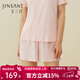 金三塔短褲五分褲女真絲桑蠶絲簡(jiǎn)約休閑外穿家居短褲女 桃盈粉 L