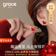 Grace Girl小福馬耳釘女新款本命年生肖馬耳釘耳飾38女神節禮物送女友老婆 小福馬耳釘
