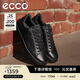 愛(ài)步（ECCO）板鞋男 經(jīng)典百搭牛皮輕奢休閑鞋 街頭521304 黑色40 HL