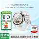 華為（HUAWEI） WATCH5 【咨詢(xún)領(lǐng)優(yōu)惠】華為新款手表 智能手表 首創(chuàng  )X-TAP智感窗鴻蒙腕上小藝 eSIM先鋒通信 金星白 42mm 不銹鋼表殼 素皮復合表帶
