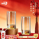 青蘋(píng)果手握金山白酒杯精致二兩杯6只 加厚水晶玻璃帶刻度觀(guān)山杯喬遷禮物