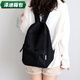 葉余蕓洛書(shū)包韓版原宿ulzzang背包女雙肩日系純色時(shí)尚小包雙肩包 黑色+防盜后兜
