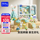 澳貝（auby）新生兒見(jiàn)面禮盒實(shí)用嬰兒玩具床掛搖鈴牙膠萌兔安撫巾玩偶滿(mǎn)月禮物
