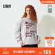 森馬（Semir）商場(chǎng)同款|衛衣女冬中長(cháng)款oversize貓咪2025趣味衣服107725116003