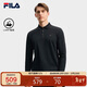 FILA 斐樂(lè )官方男子針織長(cháng)袖POLO衫2025秋季時(shí)尚休閑基礎上衣