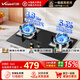 萬(wàn)和（Vanward）【藍蓮花B9·5.2kW】燃氣灶具64%熱效率猛火灶臺嵌兩用雙灶家用煤氣灶B9L50天然氣/液化氣 天然氣 5.2kW藍蓮花B9猛火灶
