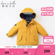 戴維貝拉（DAVE＆BELLA）女童羽絨服男童90絨保暖羽絨衣兒童冬裝幼兒新年寶寶冬季外出服 姜黃色DB16448 100 cm（建議身高90-100cm）