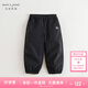 MARC&JANIE馬克珍妮男女童城市戶(hù)外軟殼工裝褲兒童加絨褲子春裝241138