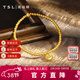 謝瑞麟（TSL）新年禮物黃金手鏈女款古法小胖福金珠足金手串送女友XO860 8.15g 計價(jià)類(lèi)（工費約2780元）
