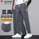 啄木鳥(niǎo)（TUCANO）褲子男春夏季直筒休閑褲男士寬松運動(dòng)潮流百搭長(cháng)褲 深灰色 32
