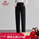 俞兆林中老年女裝春夏休閑褲媽媽裝褲子直筒褲 Y232K5447