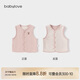 babylove嬰兒馬甲春秋季男女寶寶純棉保暖輕便背心外穿條紋雙面穿百搭坎肩