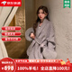 創(chuàng  )意女郎;CREATIVITY-GIRL雙面羊毛呢子大衣女2025秋冬小個(gè)子短款高級感韓系氣氣質(zhì)毛呢外套 高級灰 【禮盒包裝+JD送貨上門(mén)】 S 適合106-120斤