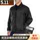 5.11（TACTICAL SERIES ）春夏可收納便攜外套皮膚風(fēng)衣511外套戰術(shù)透氣夾克男48035 019 黑色 L【建議180/185-80KG/90KG】
