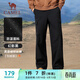 駱駝（CAMEL）加絨工裝褲男防潑水運動(dòng)休閑梭織長(cháng)褲 Y14CAYL6625A 幻影黑 XL