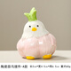 蕊杰（Ruijie）創(chuàng  )意陶瓷擺件蒜鳥(niǎo)卡通可愛(ài)萌寵辦公室工位桌面裝飾送朋友禮物新款 陶瓷蒜鳥(niǎo)擺件【A款】