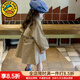 G.duck小黃鴨童裝女童外套春秋款2026新款兒童風(fēng)衣中小童韓版長(cháng)款寬松休 風(fēng)衣披風(fēng)版 90 建議1~2歲（80-90cm）