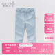 戴維貝拉（DAVE＆BELLA）女童牛仔褲兒童修身褲子春季男童寶寶童裝春裝緊身褲長(cháng)褲