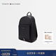 Tommy Hilfiger男裝經(jīng)典商務(wù)休閑旅行通勤學(xué)院風(fēng)輕便大容量書(shū)包雙肩背提包 黑色BDS 均碼