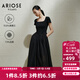 艾諾絲雅詩(shī)【商場(chǎng)同款】2025夏季新品萊賽爾中長(cháng)款連衣裙收腰小黑裙40439097 黑色 M