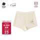 babycare兒童棉內褲四角短褲褲衩嬰兒底褲寶寶平角褲 兔子淺黃 1條  90 
