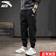 安踏男褲運動(dòng)褲2026春秋季男士寬松長(cháng)褲休閑褲青少年束腳褲子跑步衛褲 -1基礎黑【常規束腳褲】 M (170) 適合100-120斤