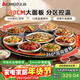 志高（CHIGO）【分區控溫】暖菜板 熱菜板保溫板 飯菜加熱板2025新款家用多功能圓形轉盤(pán)可旋轉餐桌墊FQNCB80S