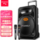 山水（SANSUI）A15-66 15吋廣場(chǎng)舞音響 大功率戶(hù)外音響移動(dòng)便攜式藍牙拉桿音響 卡拉ok一體機吉他舞臺演出K歌音箱 旗艦版（拉桿音箱+2個(gè)話(huà)筒）