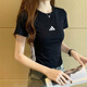 阿迪達斯官方T恤女裝 2026夏季新款運動(dòng)服時(shí)尚潮流上衣棉質(zhì)透氣圓領(lǐng)短袖女 黑色/透氣/修身/主推 L