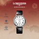 浪琴（LONGINES）瑞士手表 時(shí)尚系列 男士皮帶機械表L49054112