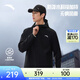 安踏防潑水軟殼衣丨加絨彈力拒水外套男秋冬季運動(dòng)夾克行政男裝風(fēng)衣 【防潑水連帽款】基礎黑7603-3 26春季不加絨 L