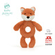 Jellycat害羞小狐貍搖鈴嬰兒搖鈴寶寶毛絨玩具娃娃生日禮物 橘色 One Size
