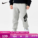 NIKE 耐克童裝男童加絨褲子冬季保暖兒童針織休閑運動(dòng)長(cháng)褲