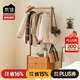 木鄰桃桃實(shí)木衣架家用掛衣架可移動(dòng)多功能立式現代簡(jiǎn)約小戶(hù)型衣帽架 桃桃-衣架