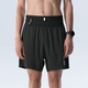 飛比特 【空氣褲4.0】男士腰包短褲透氣跑步運動(dòng)褲5英寸速干 經(jīng)典黑 L