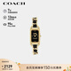 蔻馳（COACH）禮物女士CADIE皮帶石英女表小方糖手表黑色14504