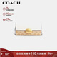 蔻馳（COACH）【品牌直供】女士ELIZA小號斜挎小方包卡其拼白色CP044情人節禮物