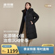 波司登25年羽絨服女士冬90絨加厚連帽寬松中長(cháng)款休閑百搭保暖外套