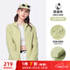 駱駝（CAMEL）薄絨風(fēng)衣女戶(hù)外防潑水修身梭織外套 J23CAYL6066 青果綠 M
