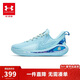 安德瑪（Under Armour）【庫里12】?jì)和湍ネ笟饣@球鞋男女童耐磨籃球鞋3028501 藍色37.5