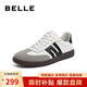 百麗男鞋輕便休閑板鞋商場(chǎng)款復古德訓鞋運動(dòng)鞋8BE01CM3 白色 40